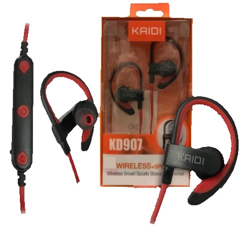  - Fones - preta - Central - unidade    Cod. FONE BLUETOOTH KD-907