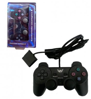  - Joystick - preta - Central - unidade    Cod. CONTROLE PARA PS2 ALTO-2