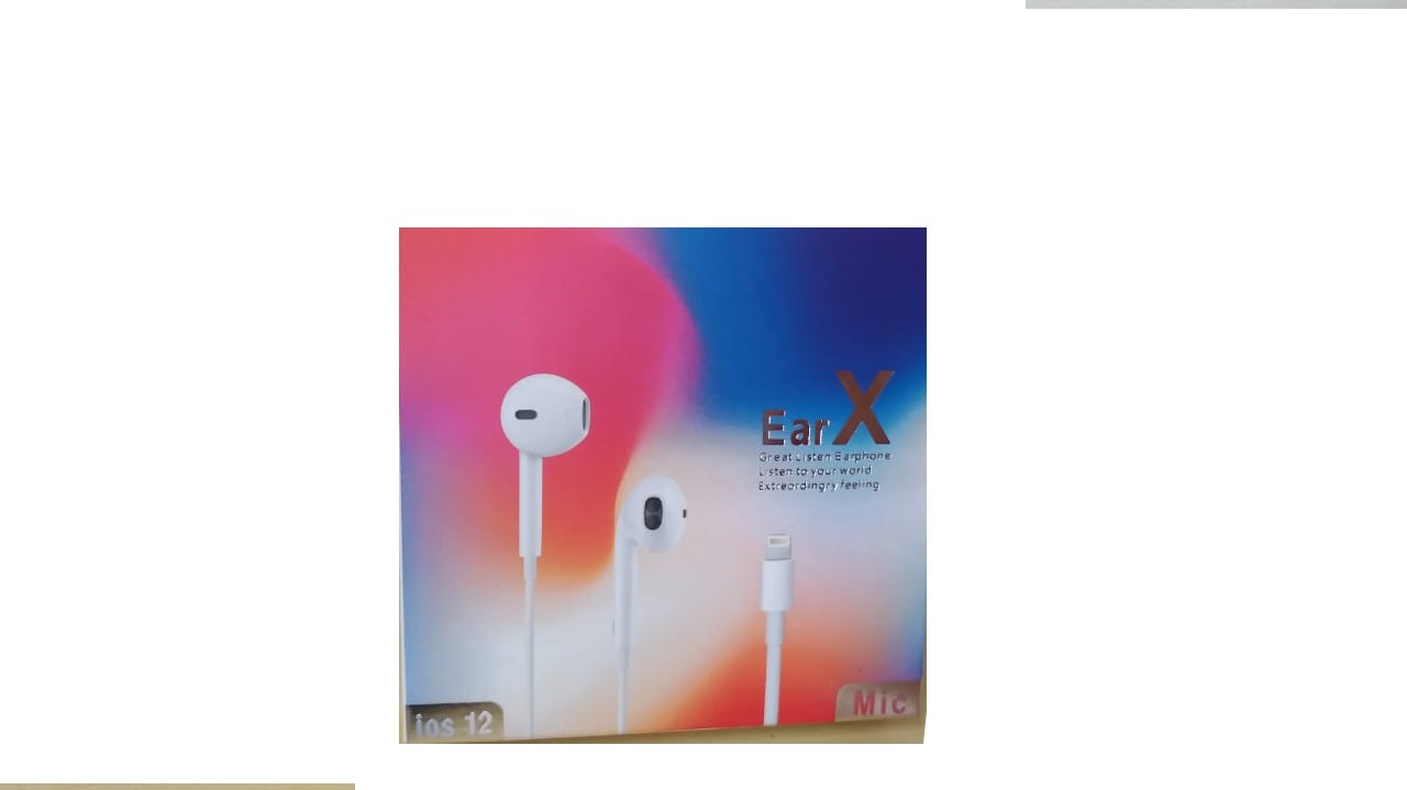  - Fones - branco - Central - unidade    Cod. EARPODS ENTRADA LIGHTNING X7