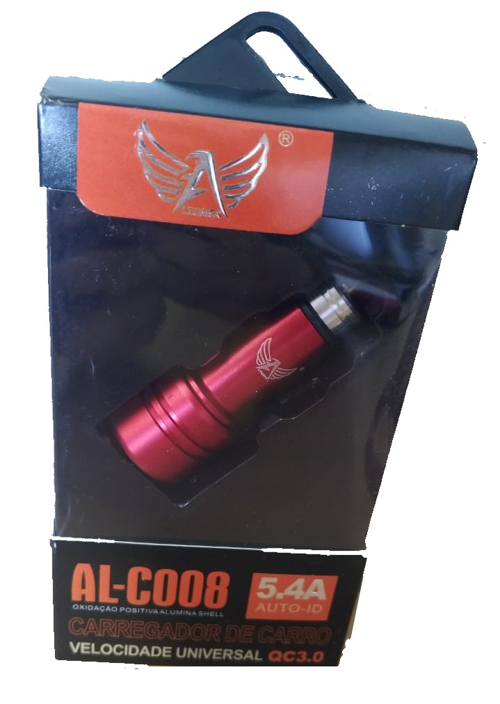  - Carregador de carro - Altomex    Cod. AL-C008 2 Entradas 