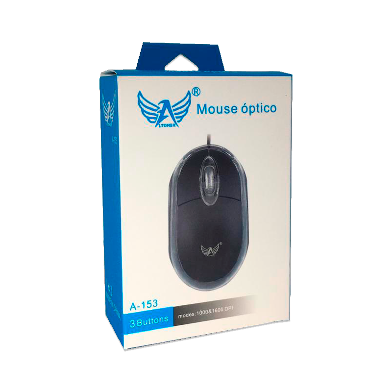  - Mouse - preta - Central - unidade    Cod. MOUSE PTICO A-153