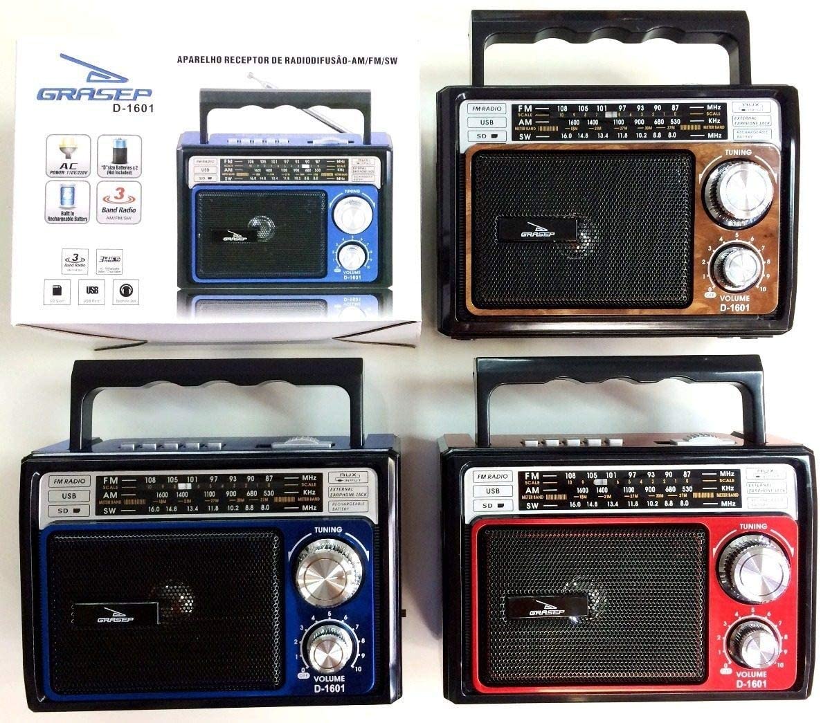  - Som - Esquerdo - unidade    Cod. RDIO PORTTIL GRD-1601