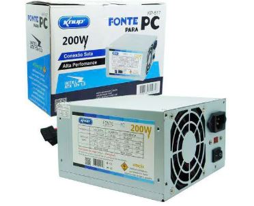 - Fontes - preta - Central - unidade    Cod. FONTE PARA PC KP-517