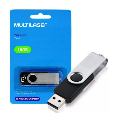  - Micro SD e Pendrive - preta - Central - unidade    Cod. PENDRIVE 16GB PD588