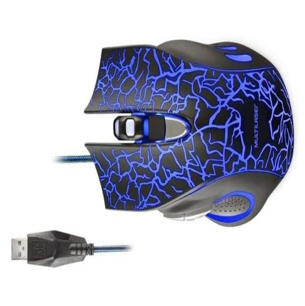 - Mouse - preta - Central - unidade    Cod. MOUSE GAMER MULTI MO250