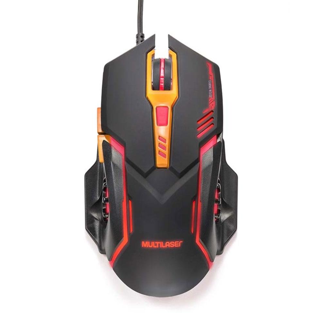  - Mouse - Multilaser - unidade    Cod. MO270 Mouse gamer multilaser 2400DPI/ 6 botes