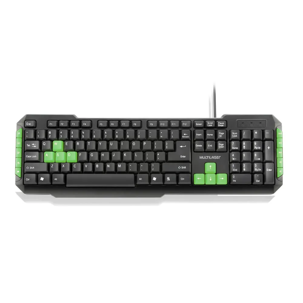  - Teclado - Multilaser - unidade    Cod. TC201 Teclado Gamer Multilaser Teclas Com Atalhos 