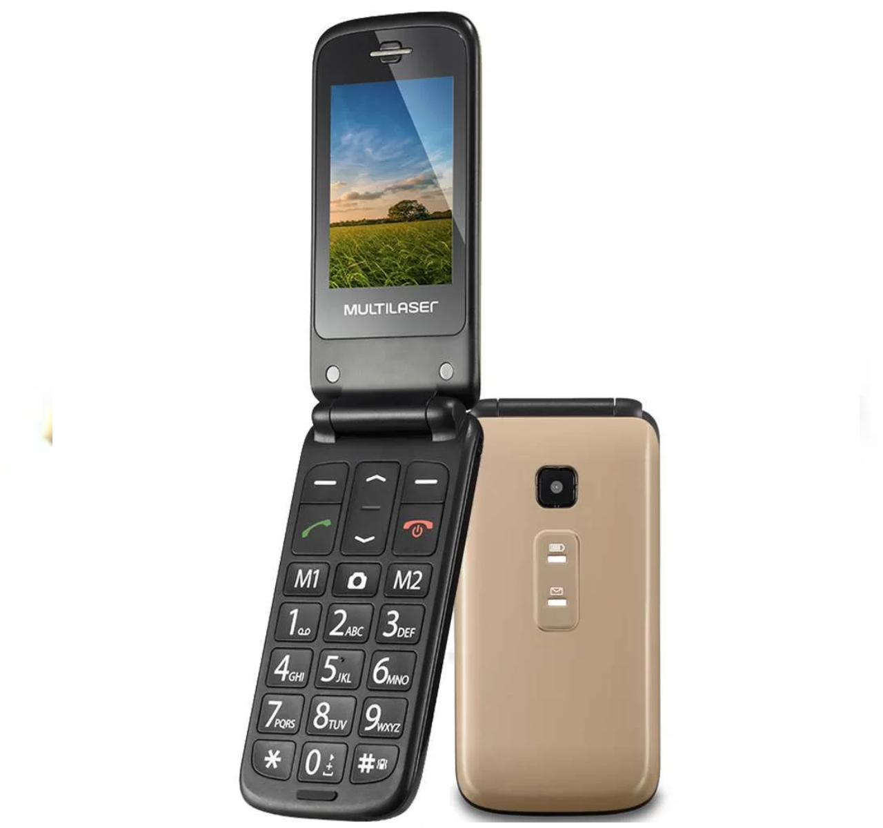  - Celulares - dourado  - Central - unidade    Cod. CELULAR MULTI FLIP VITA P9043