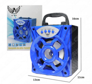  - Caixa de Som - Altomex - unidade    Cod. A-901 Mini Caixa de Som Porttil Bluetooth Sem Fio
