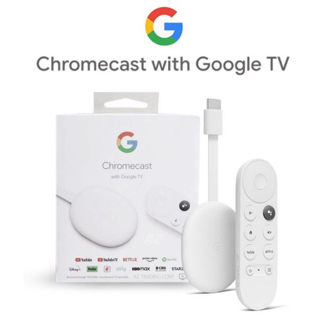  - Televisores - branco - Central - unidade    Cod. GOOGLE CHROMECAST 4 TV 4K HDMI
