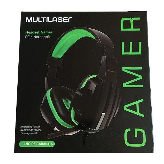 HeadSet Gamer Estreo USB Auxiliar Fone de Ouvido - Headset - Multilaser - bicolor - Central - unidade    Cod. PH123