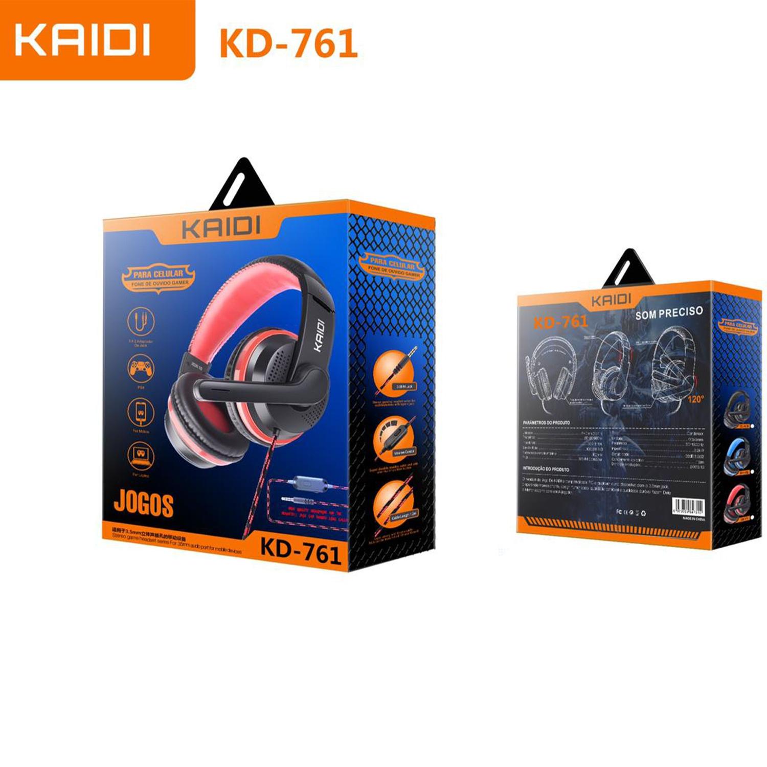  - Fone Gamer  - Central - unidade    Cod. HEADSET GAMER KD-761
