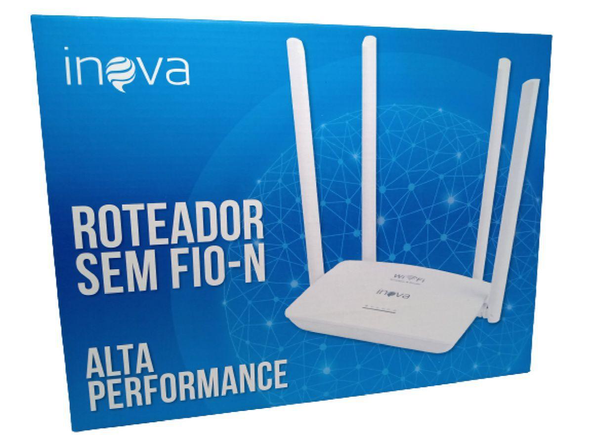  - Repetidor de sinal - branco - Central - unidade    Cod. ROTEADOR DE WI-FI INOVA ROU-6011