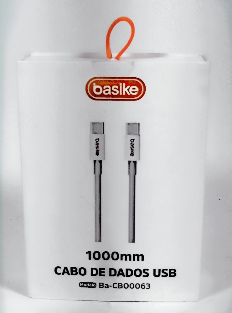  - Cabos  - Basike     Cod. CABO TIPO C COM TIPO C 1M BA-CBO0063