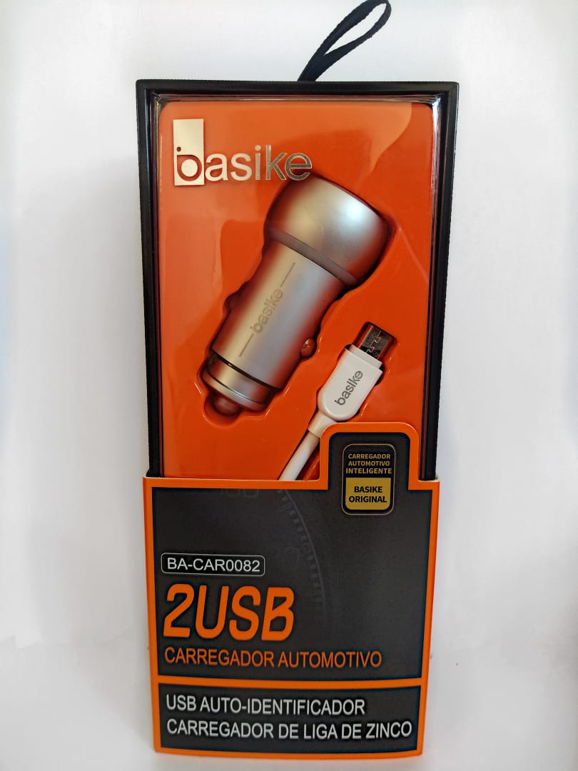  - Carregador de carro - BASIKE    Cod. BA-CAR0083 V8