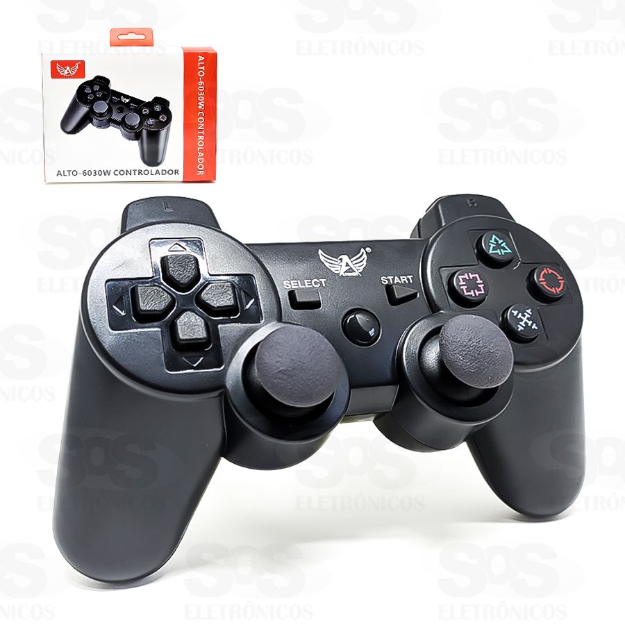  - Controle video game - preta - Central - unidade    Cod. CONTROLE SEM FIO PARA PS3 ALTO-6030W