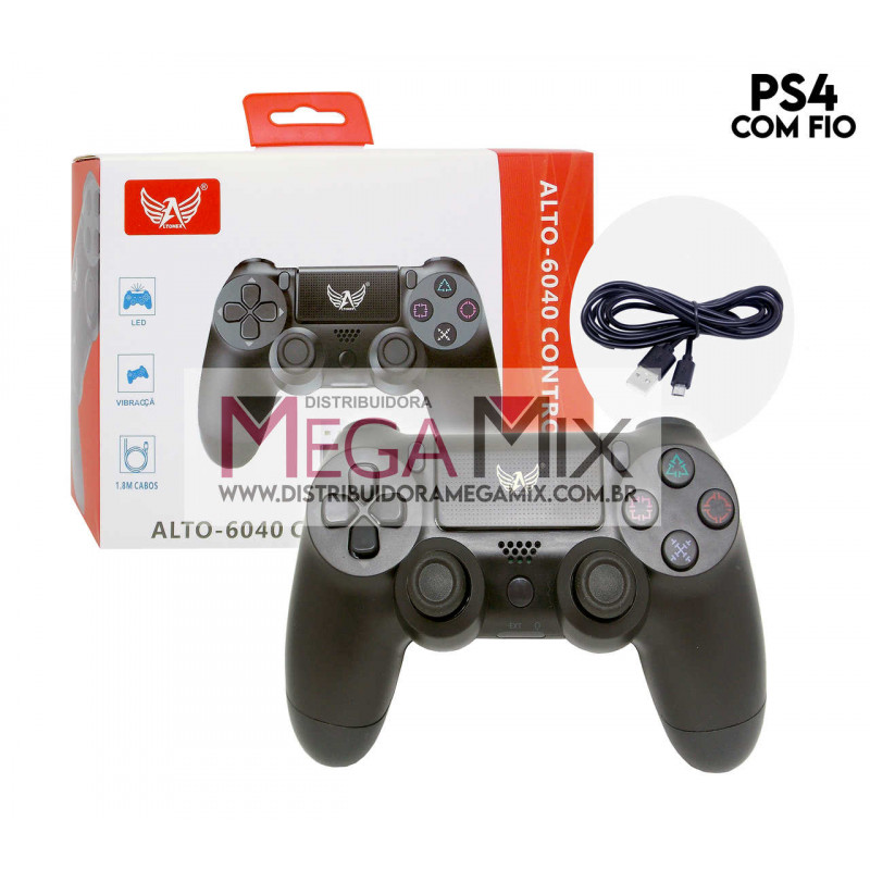  - Controle video game - preta - Central - unidade    Cod. CONTROLE PARA PS4 ALTO-6040