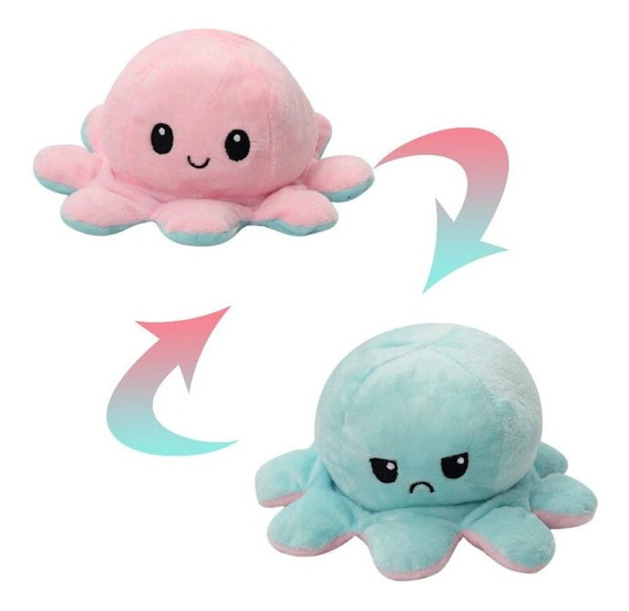 Pelucia Polvo Humor Pequeno 20cm  - Pelcias - Diversas cores - bicolor - Central - unidade    Cod. PL POLVO P