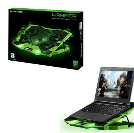  - Ventiladores - bicolor - Central - unidade    Cod. COOLER GAMER PARA NOTEBOOK WARRIOR AC292