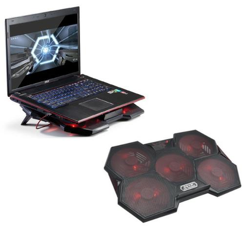  - Ventiladores - bicolor - Central - unidade    Cod. COOLER GAMER PARA NOTEBOOK WARRIOR AC327