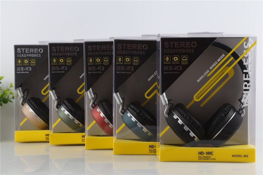 - Headphone - preta - Central - unidade    Cod. HEADPHONE ESTREO MS-K3