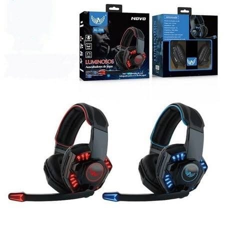 Headphone RGB LED para PC Consoles - Headset - Altomex - unidade    Cod. AL-208