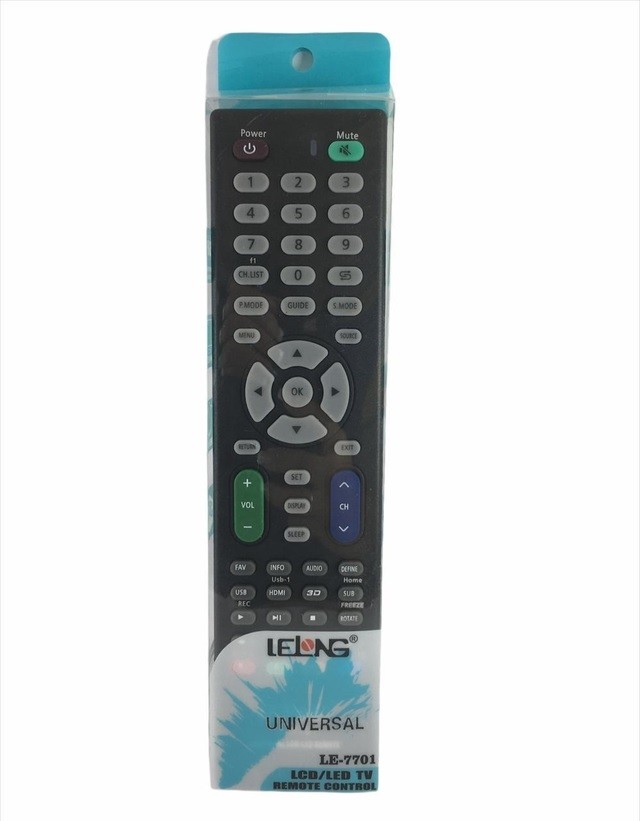  - Controle Remoto - preta - Central - unidade    Cod. CONTROLE REMOTO LELONG LE-7701