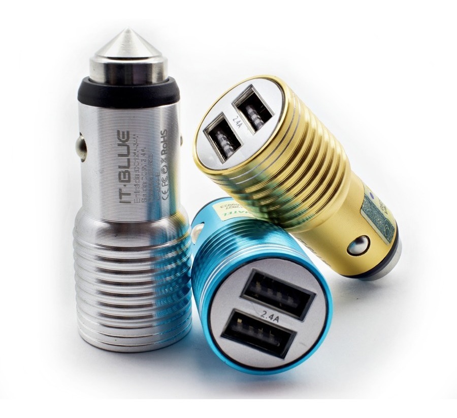  - Carregador de carro - IT-Blue    Cod. 2 USB Rpido LE-525 
