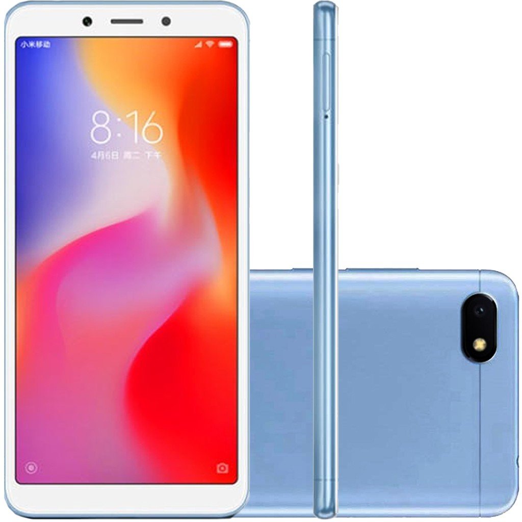 Celular Xiaomi Redmi 6A 2GB/ 16GB  - Celulares - azul - Central - unidade    Cod. CL RDM 6A 2GB/ 16GB BLUE