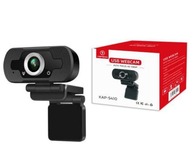  - Cameras - Kapbom - unidade    Cod. KAP-S410 WebCam USB 1080 HD Premium Auto Foco