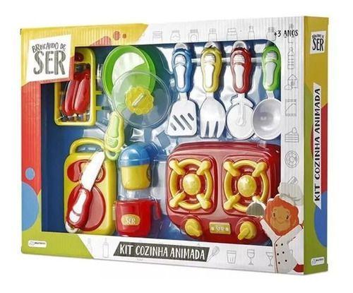 Brinquedo Kit Cozinha Animada  BR955 Multilaser  - Brinquedo Feminino  - Central - unidade    Cod. BRIN BR955