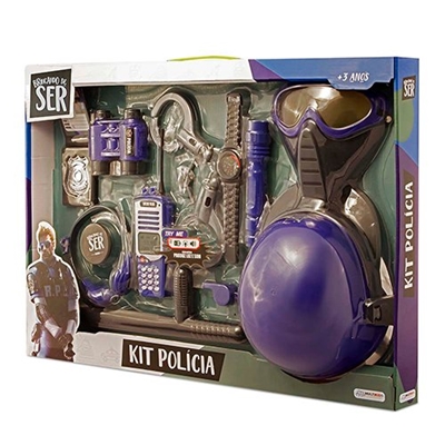 Brinquedo: Kit Policia  BR965 - Brinquedo Masculino - +3 anos - Central - unidade    Cod. BRIN BR965
