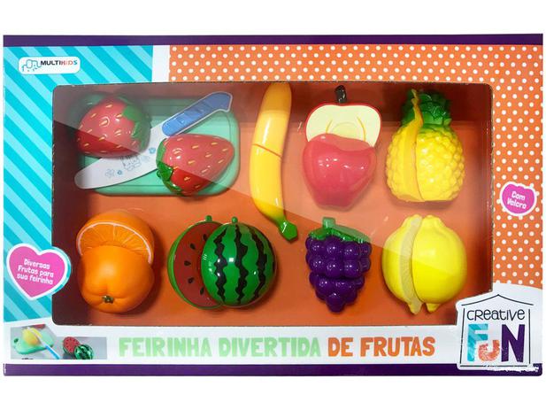 Brinquedo: Feirinha Divertida de Frutas BR1112 - Brinquedo Feminino  - 3+ anos - Central - KIT    Cod. BRIN BR1112
