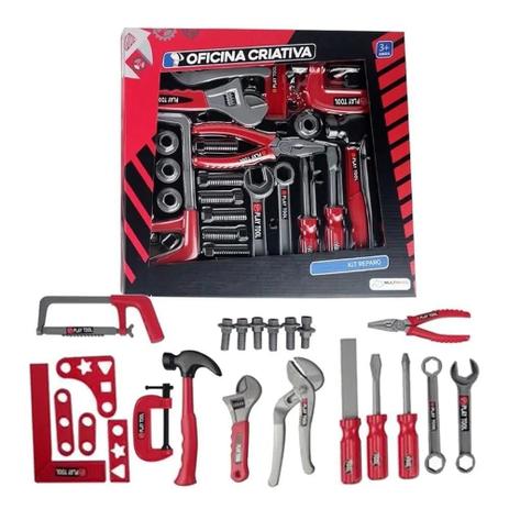 Brinquedo: Kit Reparo Oficina Criativa BR922 - Brinquedo Masculino - Central - unidade    Cod. BRIN BR922