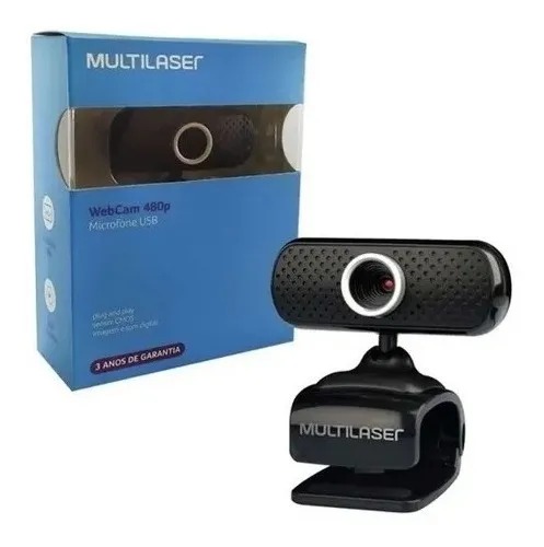 - Cameras - Multilaser - unidade    Cod. WC051 Webcam Standard 480p 30fps Sensor Cmos Micro