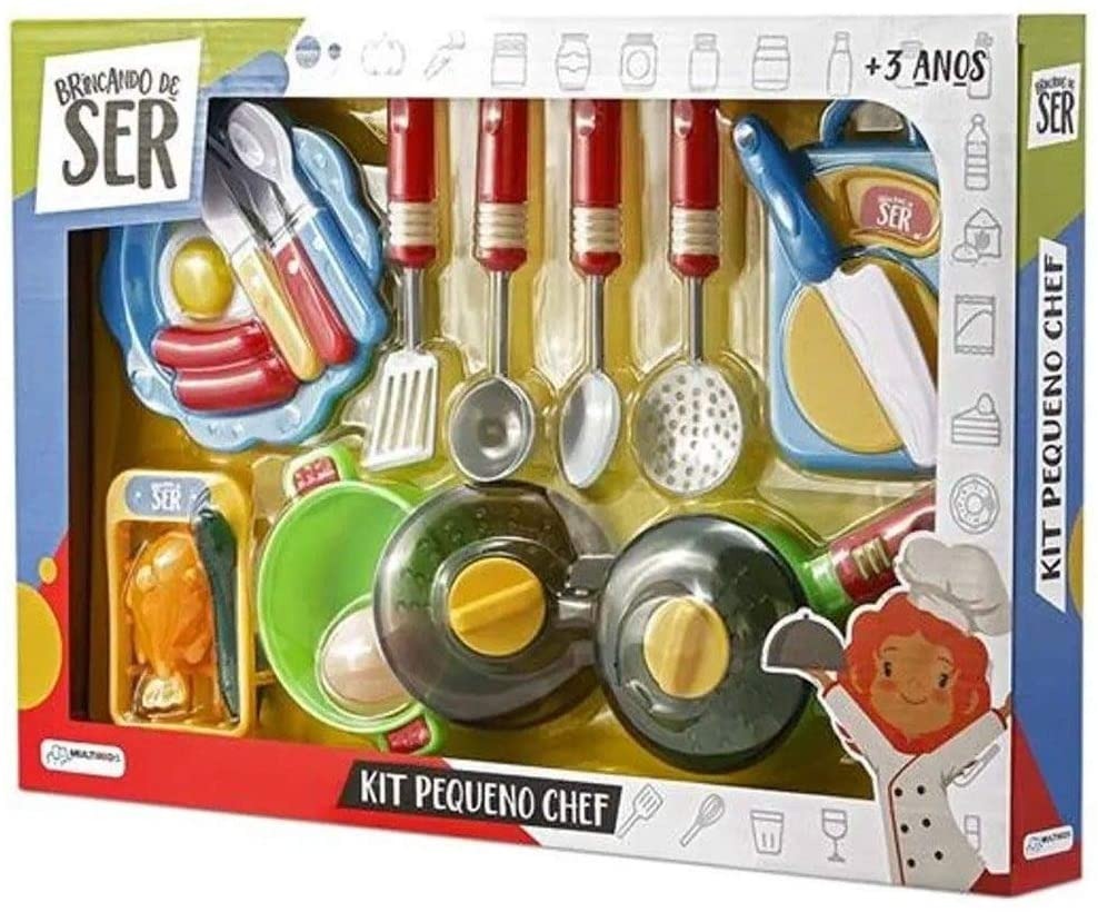 Brinquedo Kit Pequeno Chef BR954 - Brinquedo Feminino  - Central - unidade    Cod. BR PEQUENO CHEF BR954