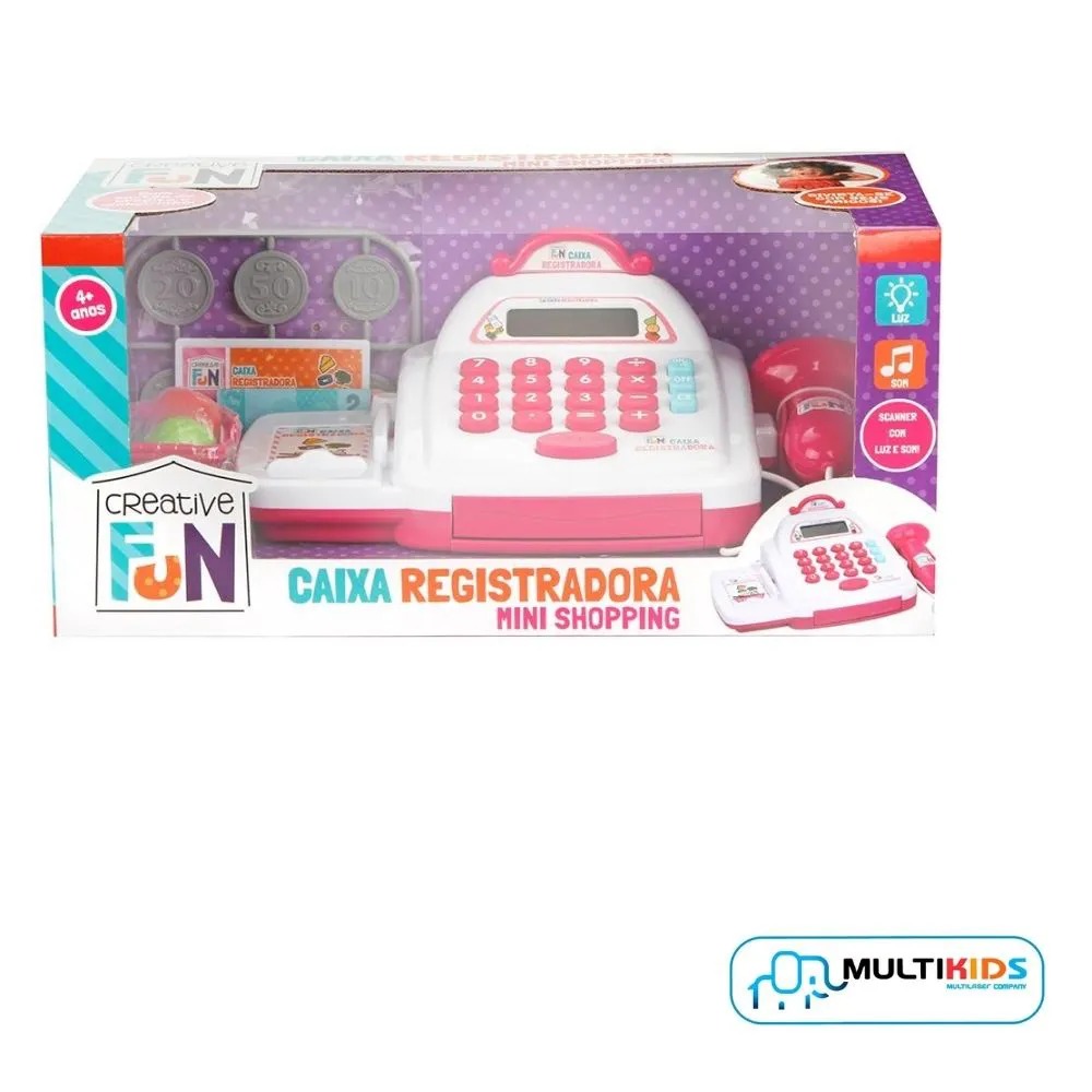 Creative Caixa Registradora BR1182 - Brinquedo Feminino  - Central - unidade    Cod. CAIXA REGISTRADORA BR1182