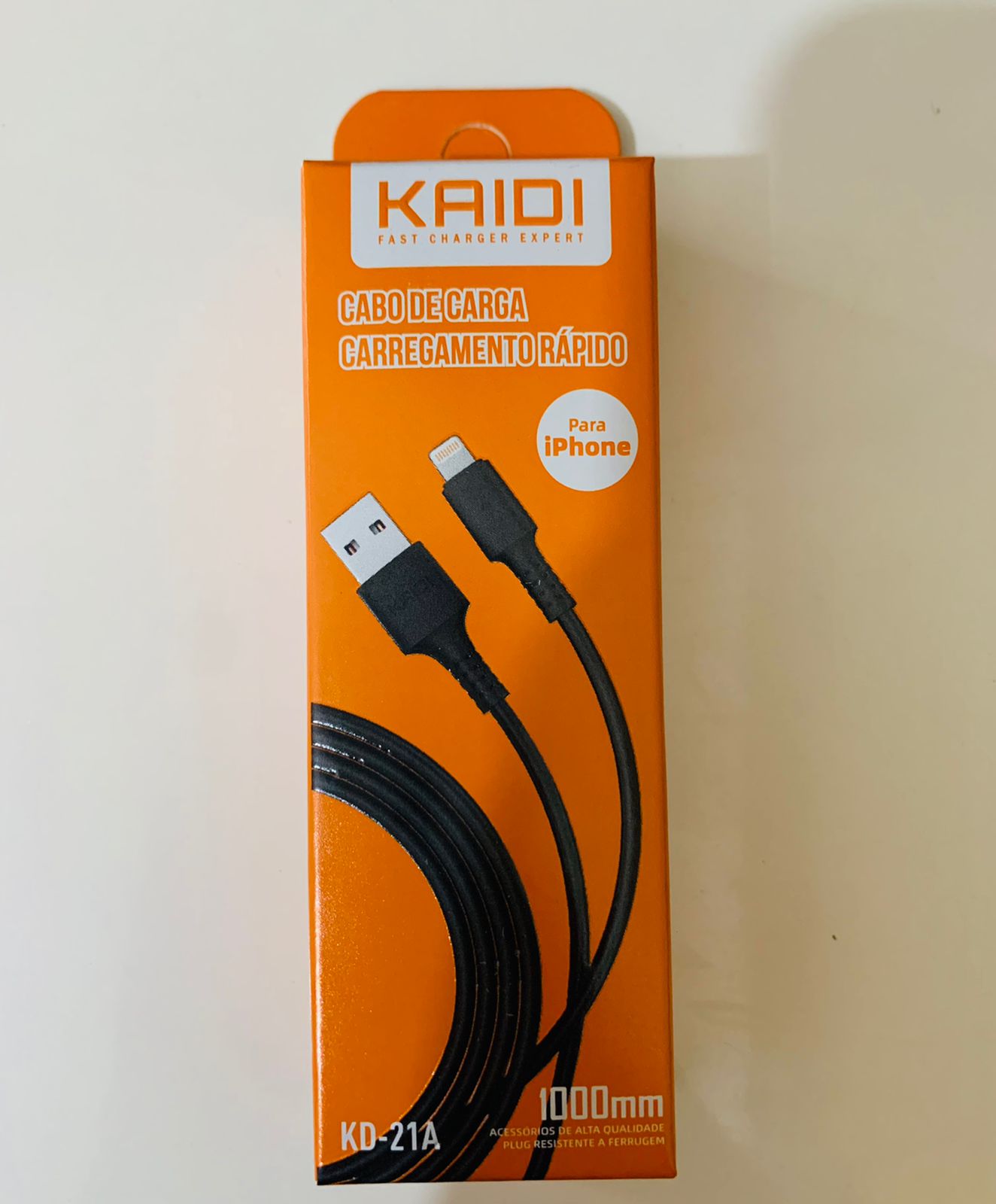  - Cabos Iphone - Central - unidade    Cod. CABO DE DADOS KAIDI KD-21A