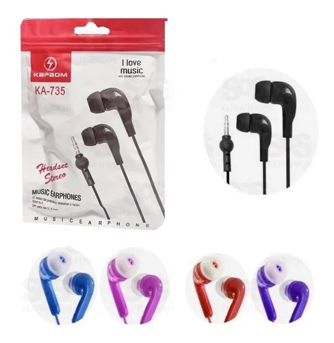 Fone de Ouvido Cancelamento de Rudo  KA-835 - Fones - Kapbom    Cod. Fone de Ouvido Cancelamento de Rudo KA-835