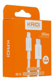  - Cabos  - branco - unidade    Cod. CABO DE DADOS KAIDI KD-26