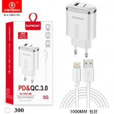 - Carregadores    Cod. CARREGADOR IPHONE KA-5083-5G 
