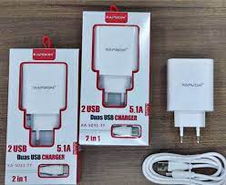  - Carregadores    Cod. CARREGADOR TIPO C 2 ENTRADAS USB KA-5031-TY 