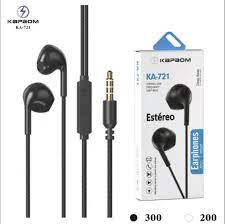  - Fones p2 - unidade    Cod. FONE DE OUVIDO KA-721