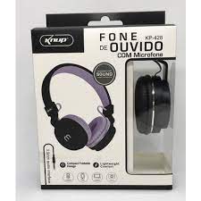  - Headphone - unidade    Cod. HEADPHONE COM FIO KP-428