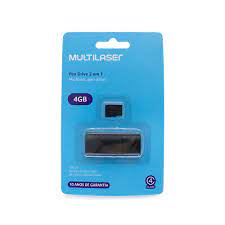  - Micro SD e Pendrive - PENDRIVE/ LEITOR/ CARTO DE MEMRIA 4GB - unidade    Cod. LEITOR DE CARTO 4GB MC160