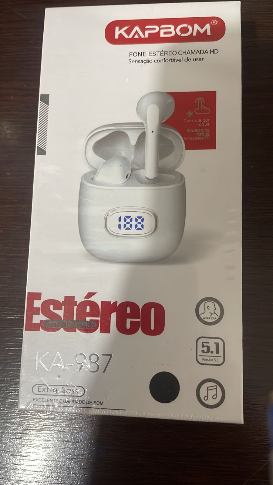  - Fones - unidade    Cod. FONE BLUETOOTH KA-987