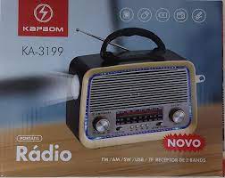  - Caixa de Som - unidade    Cod. RDIO PORTTIL KA-3199