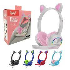  - Headset - Altomex - unidade    Cod. A-085 Fone Orelha de Gato Colorido Com Microfone