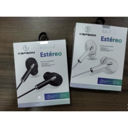  - Fones - Kapbom - unidade    Cod. Fone de Ouvido P2 Microfone KA-713
