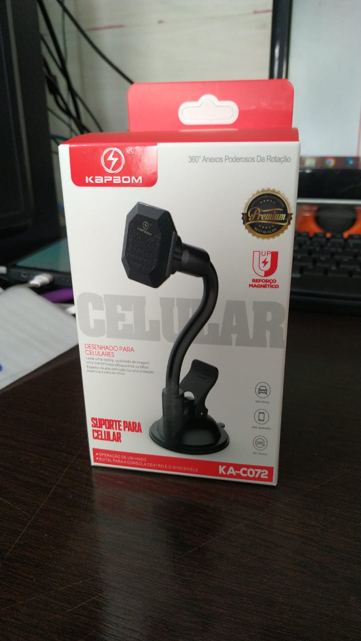  - Suporte    Cod. KA-C072 Suporte Para Celular de Mesa Com Ventosa